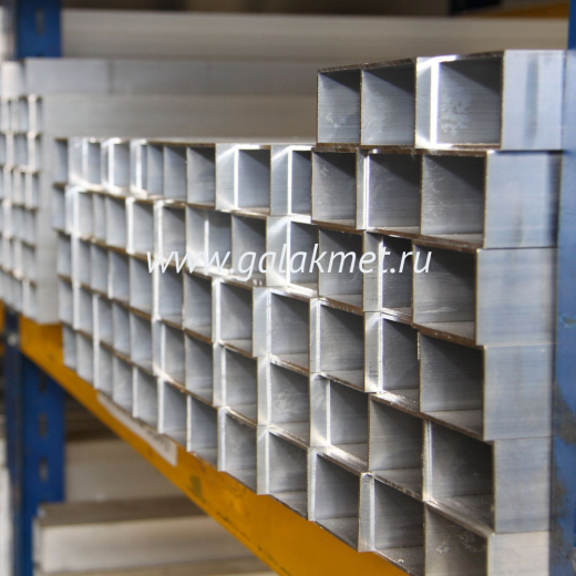 Труба алюм.профиль (бокс) АД31Т1  80х80х4,0х6000 купить Екб